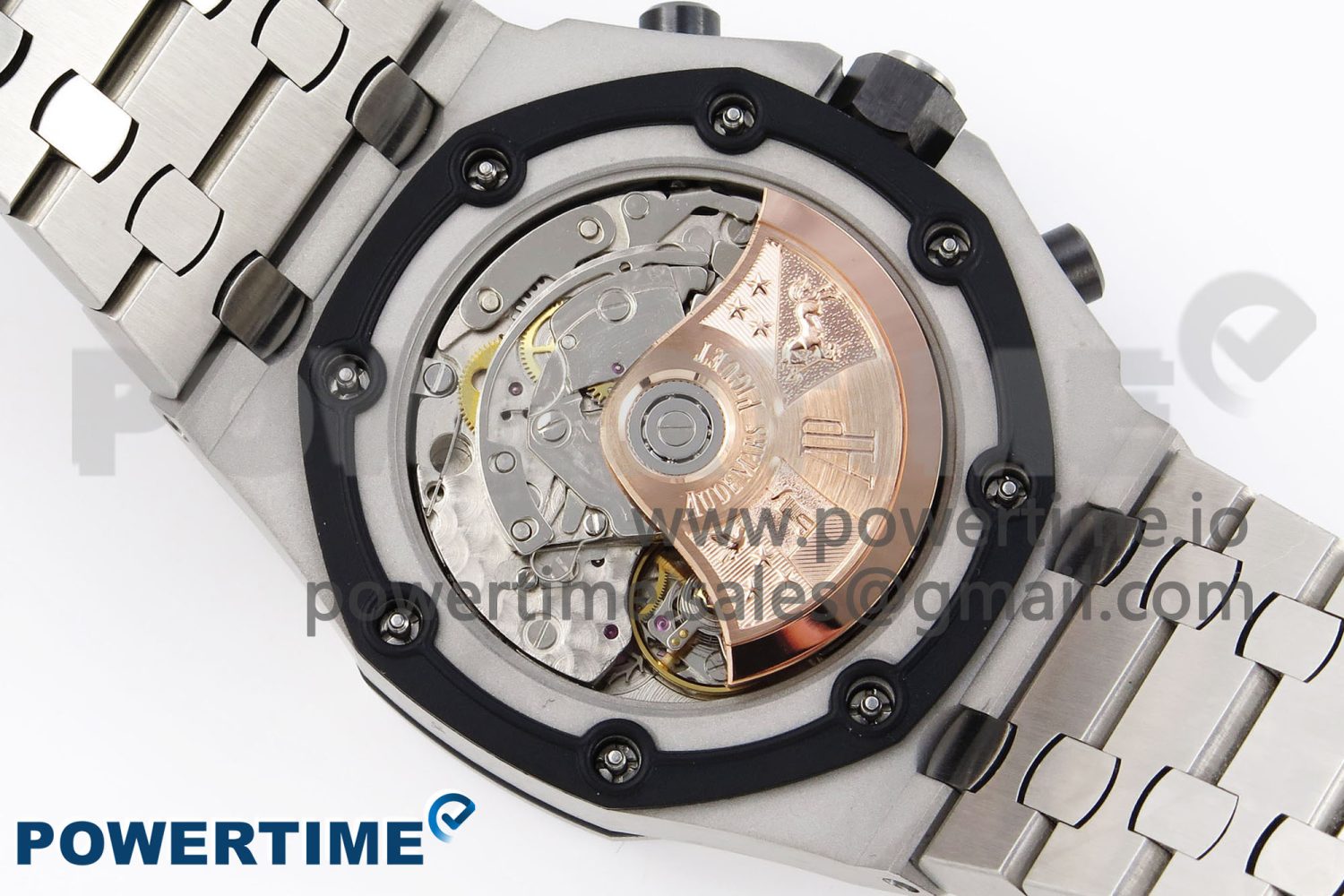 ROYAL OAK OFFSHORE 42MM SS APF 1:1 BEST EDITION WHITE/BLACK DIAL ON SS BRACELET STRAP A7750 - Image 9