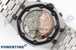 ROYAL OAK OFFSHORE 42MM SS APF 1:1 BEST EDITION WHITE/BLACK DIAL ON SS BRACELET STRAP A7750 - Image 9