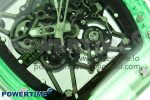 RM035 GREEN TRANSPARENT RMF BEST EDITION SKELETON DIAL ON WHITE RUBBER STRAP CLONE RMUL2 - Image 5