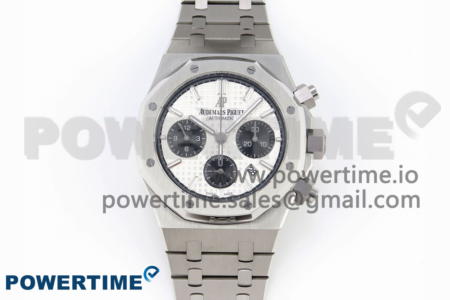 Royal Oak Chrono 26331 SS IPF 1:1 Best Edition White/Black Dial on SS Bracelet A7750 - Image 1