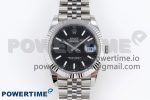 DATEJUST 41MM 126334 904 SS ARF 1:1 BEST EDITION BLACK DIAL STICKS MARKERS ON JUBILEE BRACELET SH3235