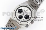 Royal Oak Chrono 26331 SS IPF 1:1 Best Edition White/Black Dial on SS Bracelet A7750 - Image 2