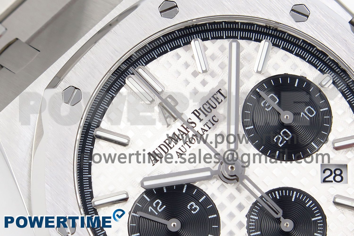 Royal Oak Chrono 26331 SS IPF 1:1 Best Edition White/Black Dial on SS Bracelet A7750 - Image 4
