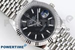 DATEJUST 41MM 126334 904 SS ARF 1:1 BEST EDITION BLACK DIAL STICKS MARKERS ON JUBILEE BRACELET SH3235 - Image 3