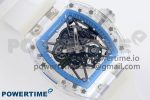 RM035 TRANSPARENT RMF BEST EDITION SKELETON BLUE DIAL ON TRANSLUCENT RUBBER STRAP CLONE RMUL2 - Image 3