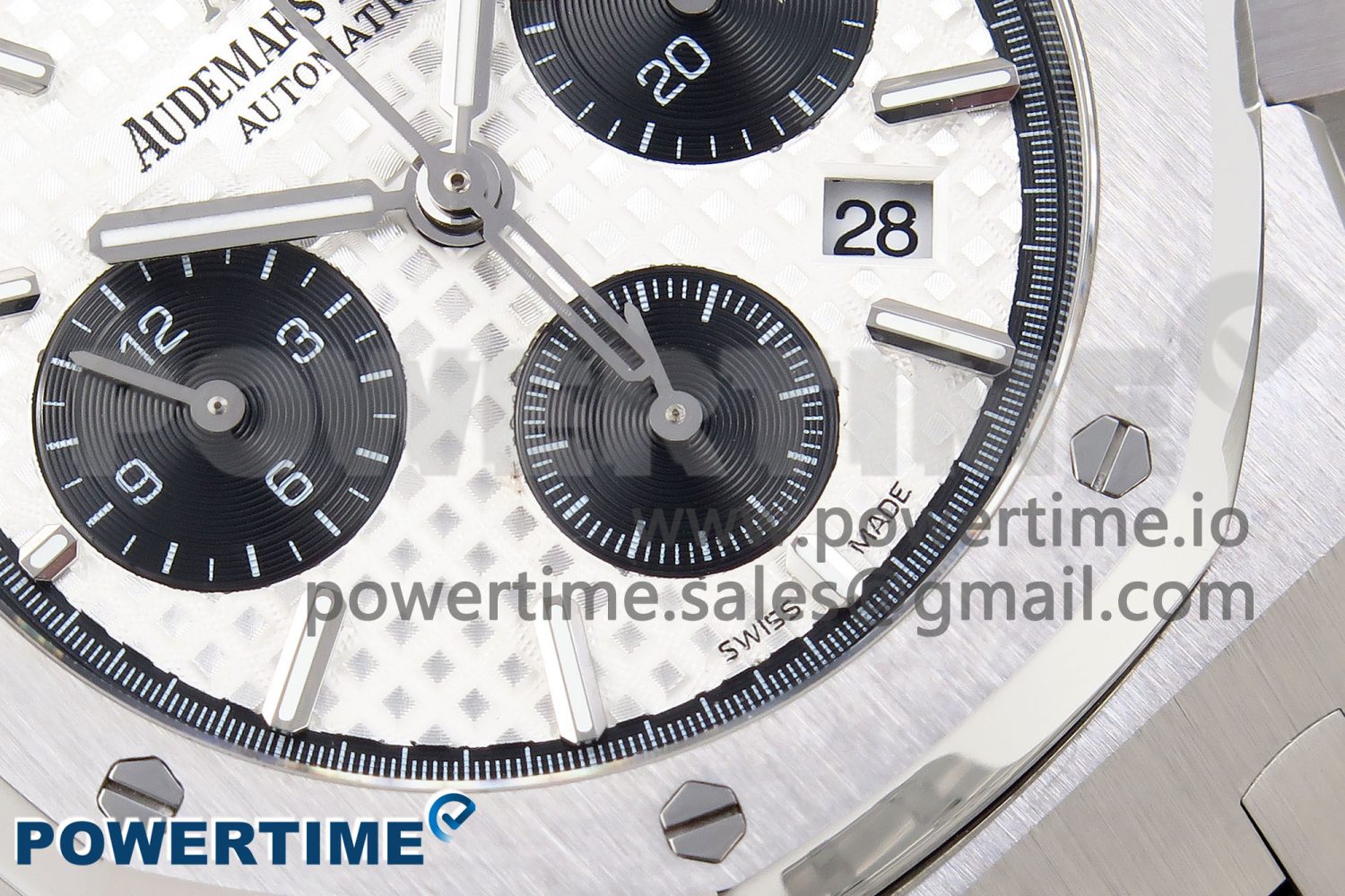 Royal Oak Chrono 26331 SS IPF 1:1 Best Edition White/Black Dial on SS Bracelet A7750 - Image 5