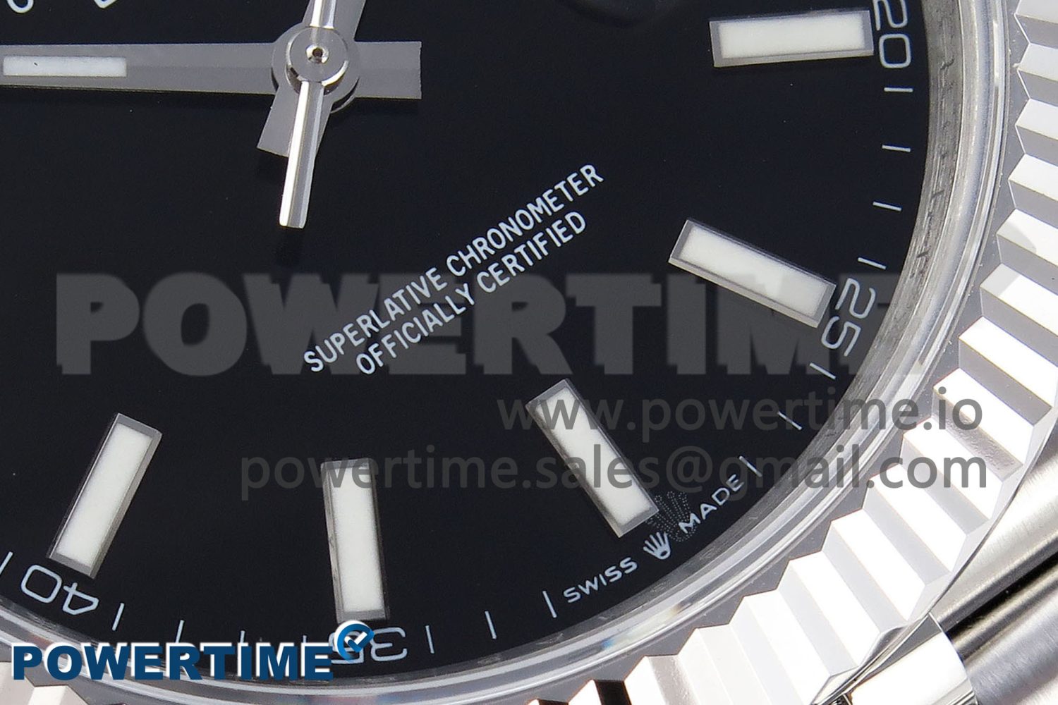 DATEJUST 41MM 126334 904 SS ARF 1:1 BEST EDITION BLACK DIAL STICKS MARKERS ON JUBILEE BRACELET SH3235 - Image 5