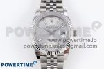DATEJUST 41MM 126334 904 SS ARF 1:1 BEST EDITION SILVER DIAL STICKS MARKERS ON JUBILEE BRACELET SH3235