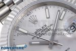 DATEJUST 41MM 126334 904 SS ARF 1:1 BEST EDITION SILVER DIAL STICKS MARKERS ON JUBILEE BRACELET SH3235 - Image 4