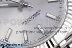 DATEJUST 41MM 126334 904 SS ARF 1:1 BEST EDITION SILVER DIAL STICKS MARKERS ON JUBILEE BRACELET SH3235 - Image 5