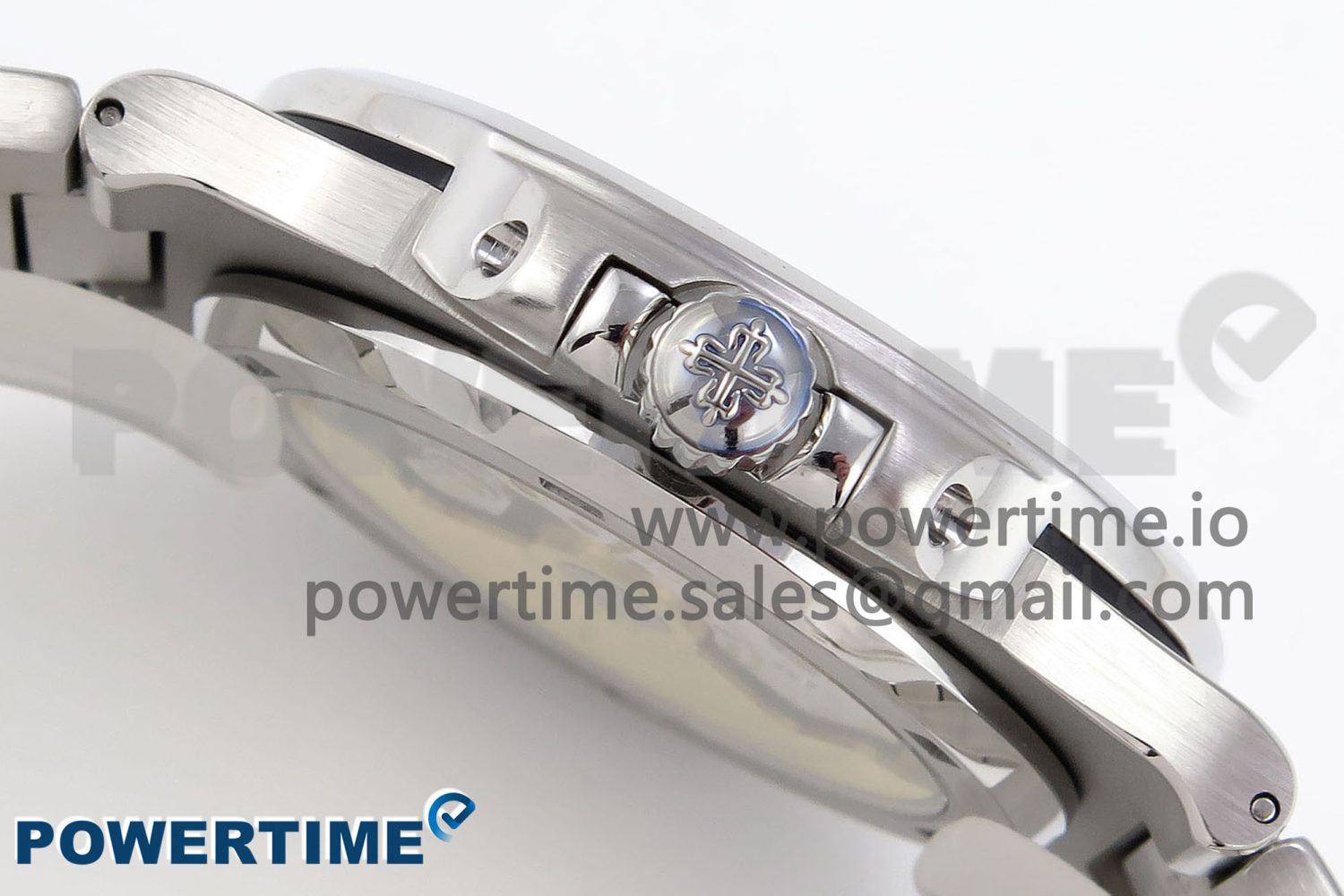 NAUTILUS 5711 SS GPF 1:1 BEST EDITION GRAY DIAL PURPLE DIAMONDS BEZEL ON SS BRACELET 324CS - Image 6