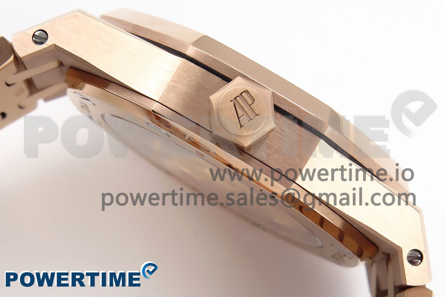 Royal Oak 37mm 15450 RG IPF Best Edition White Dial on RG Bracelet SA3120 Super Clone - Image 6
