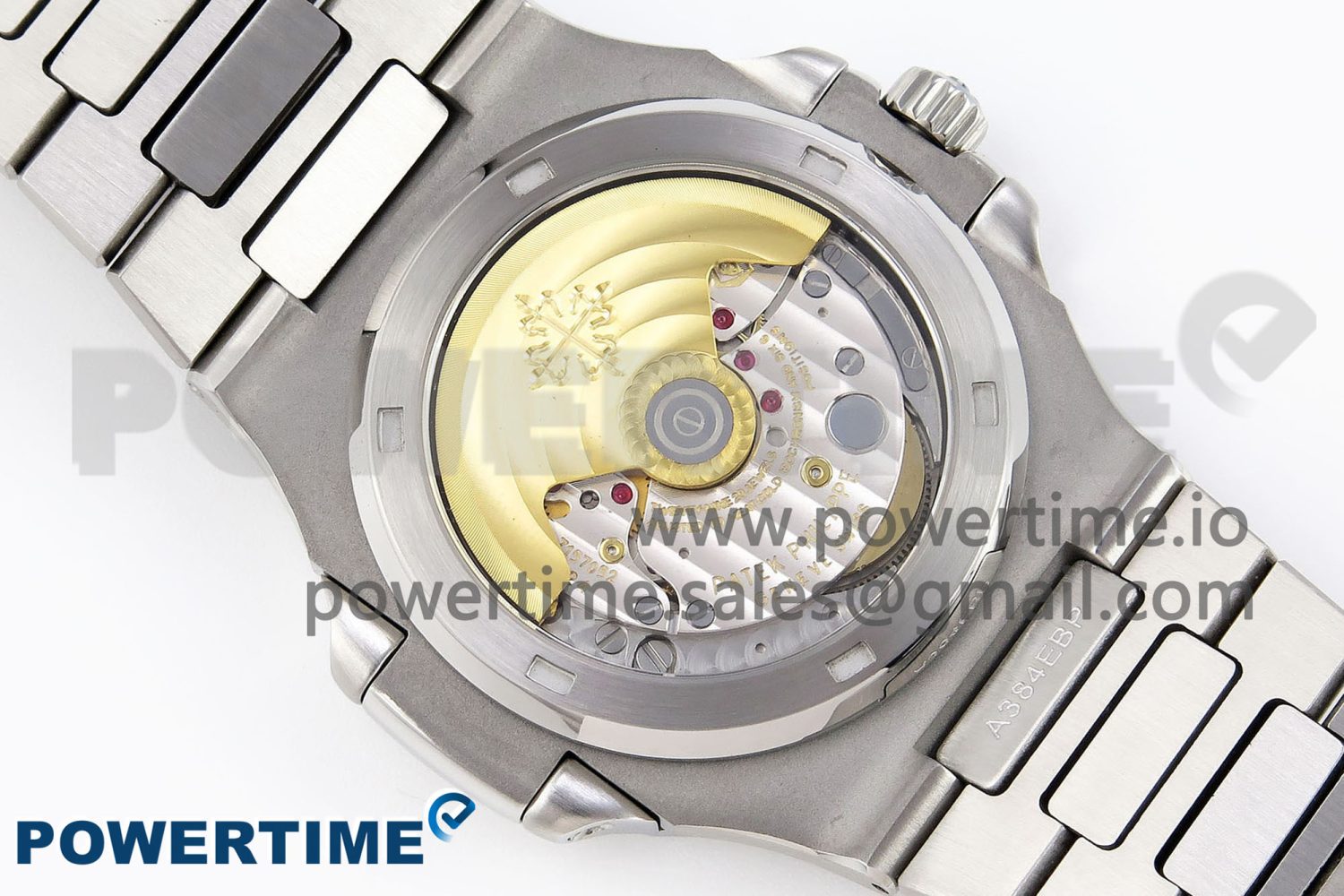 NAUTILUS 5711 SS GPF 1:1 BEST EDITION GRAY DIAL PURPLE DIAMONDS BEZEL ON SS BRACELET 324CS - Image 8