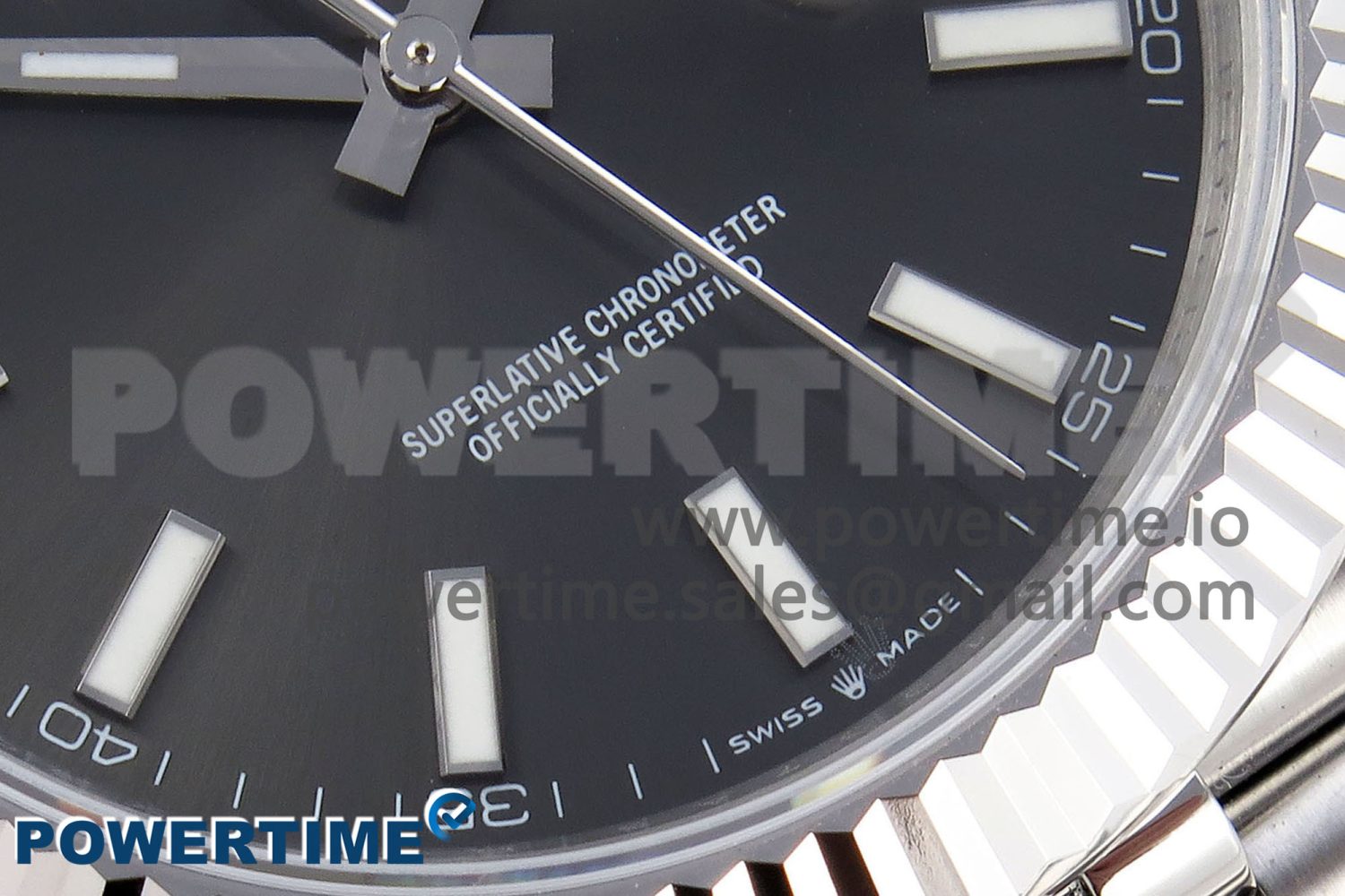 DATEJUST 41MM 126334 904 SS ARF 1:1 BEST EDITION GRAY DIAL STICKS MARKERS ON JUBILEE BRACELET SH3235 - Image 5