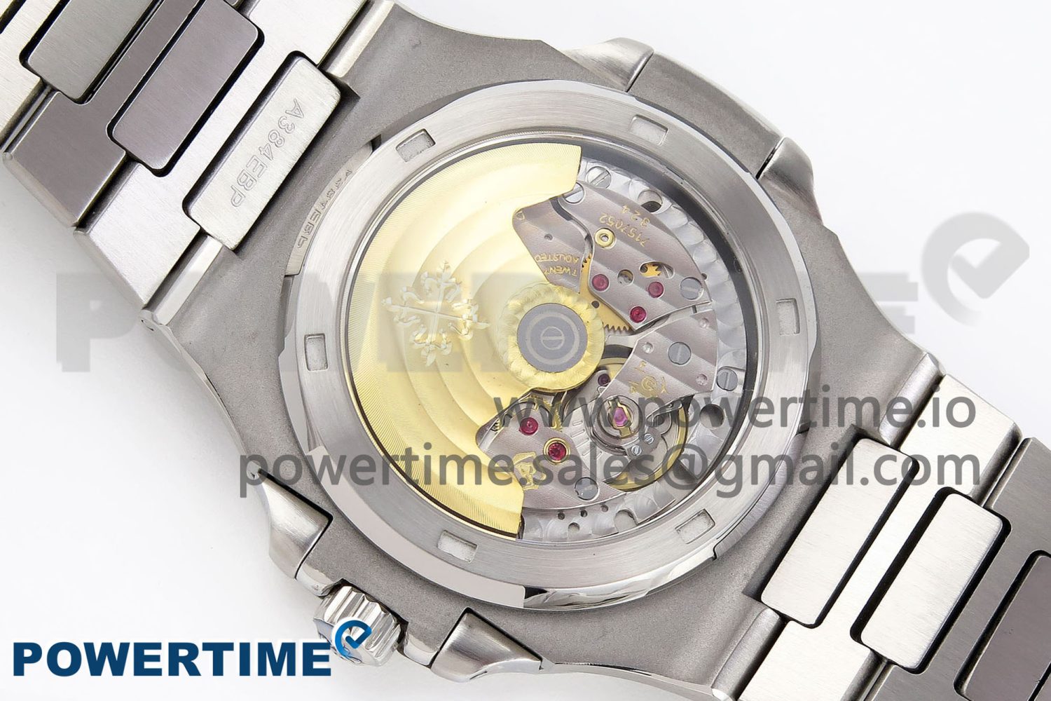 NAUTILUS 5711 SS GPF 1:1 BEST EDITION GRAY DIAL PURPLE DIAMONDS BEZEL ON SS BRACELET 324CS - Image 9