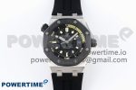 ROYAL OAK OFFSHORE DIVER 15720 CERAMIC BEZEL APSF 1:1 BEST EDITION BLACK DIAL ON BLACK RUBBER STRAP SA4308