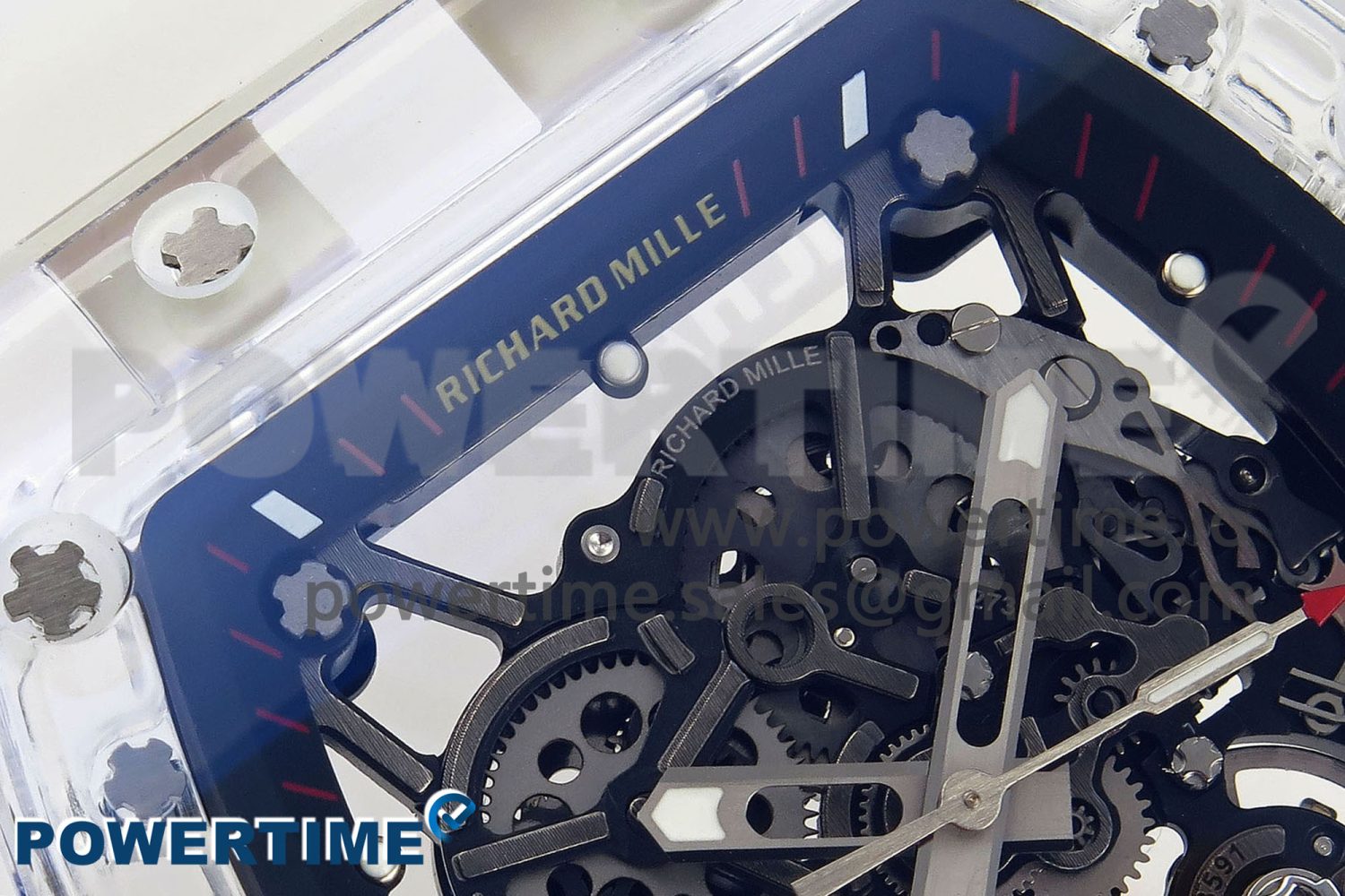 RM035 TRANSPARENT RMF BEST EDITION SKELETON DIAL ON TRANSLUCENT RUBBER STRAP CLONE RMUL2 - Image 4