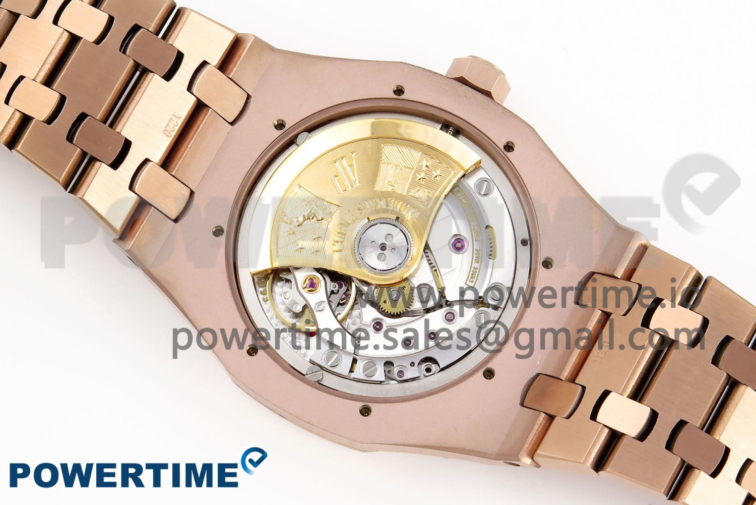 Royal Oak 37mm 15450 RG IPF Best Edition White Dial on RG Bracelet SA3120 Super Clone - Image 9