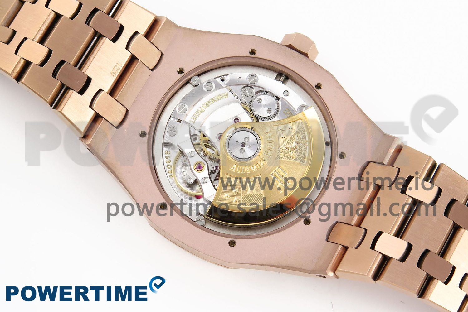 Royal Oak 37mm 15450 RG IPF Best Edition White Dial on RG Bracelet SA3120 Super Clone - Image 10