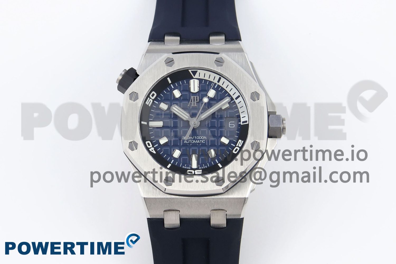 ROYAL OAK OFFSHORE DIVER 15720 APSF 1:1 BEST EDITION BLUE DIAL ON BLUE RUBBER STRAP SA4308 - Image 1