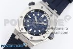 ROYAL OAK OFFSHORE DIVER 15720 APSF 1:1 BEST EDITION BLUE DIAL ON BLUE RUBBER STRAP SA4308 - Image 2