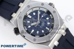ROYAL OAK OFFSHORE DIVER 15720 APSF 1:1 BEST EDITION BLUE DIAL ON BLUE RUBBER STRAP SA4308 - Image 3