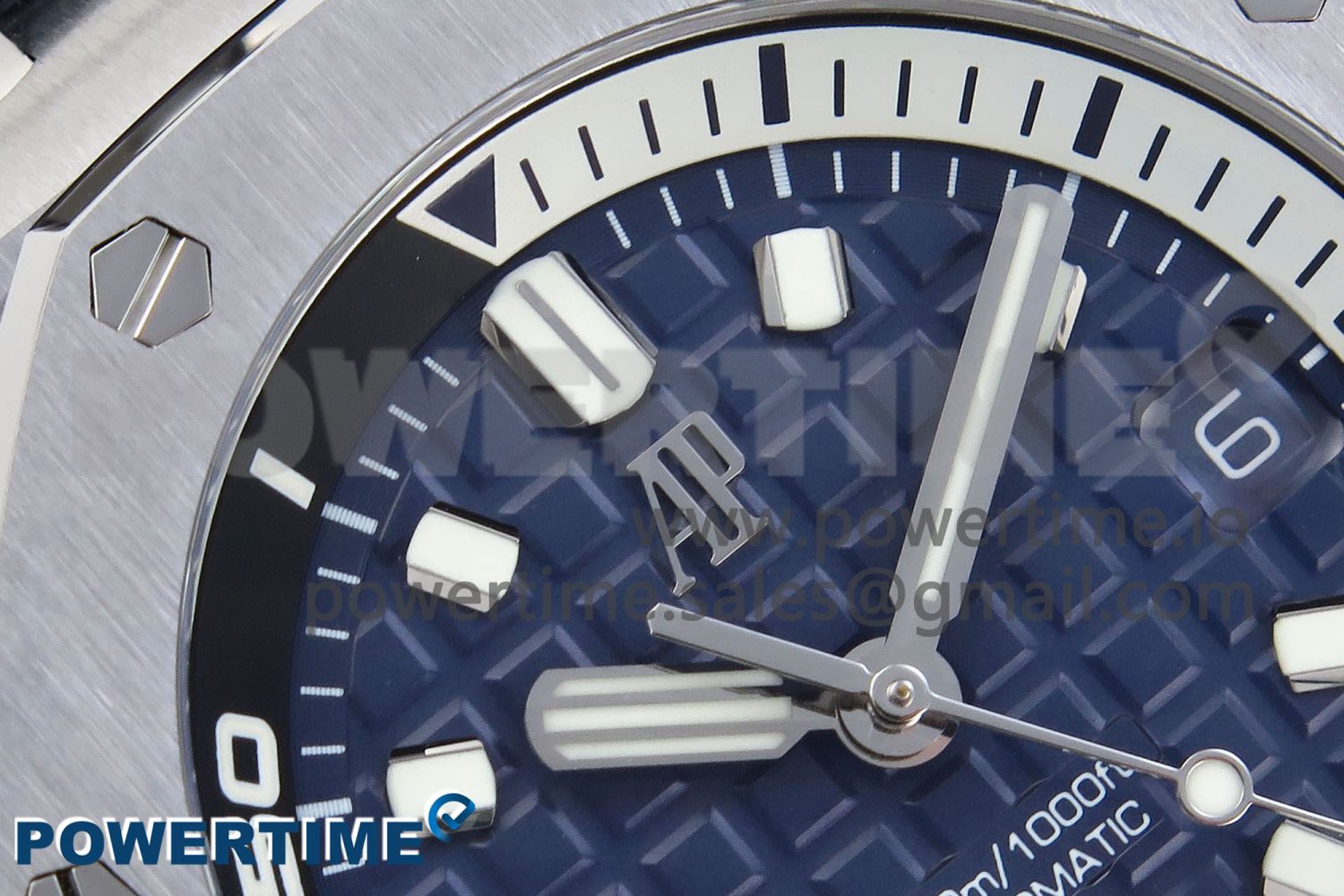 ROYAL OAK OFFSHORE DIVER 15720 APSF 1:1 BEST EDITION BLUE DIAL ON BLUE RUBBER STRAP SA4308 - Image 4