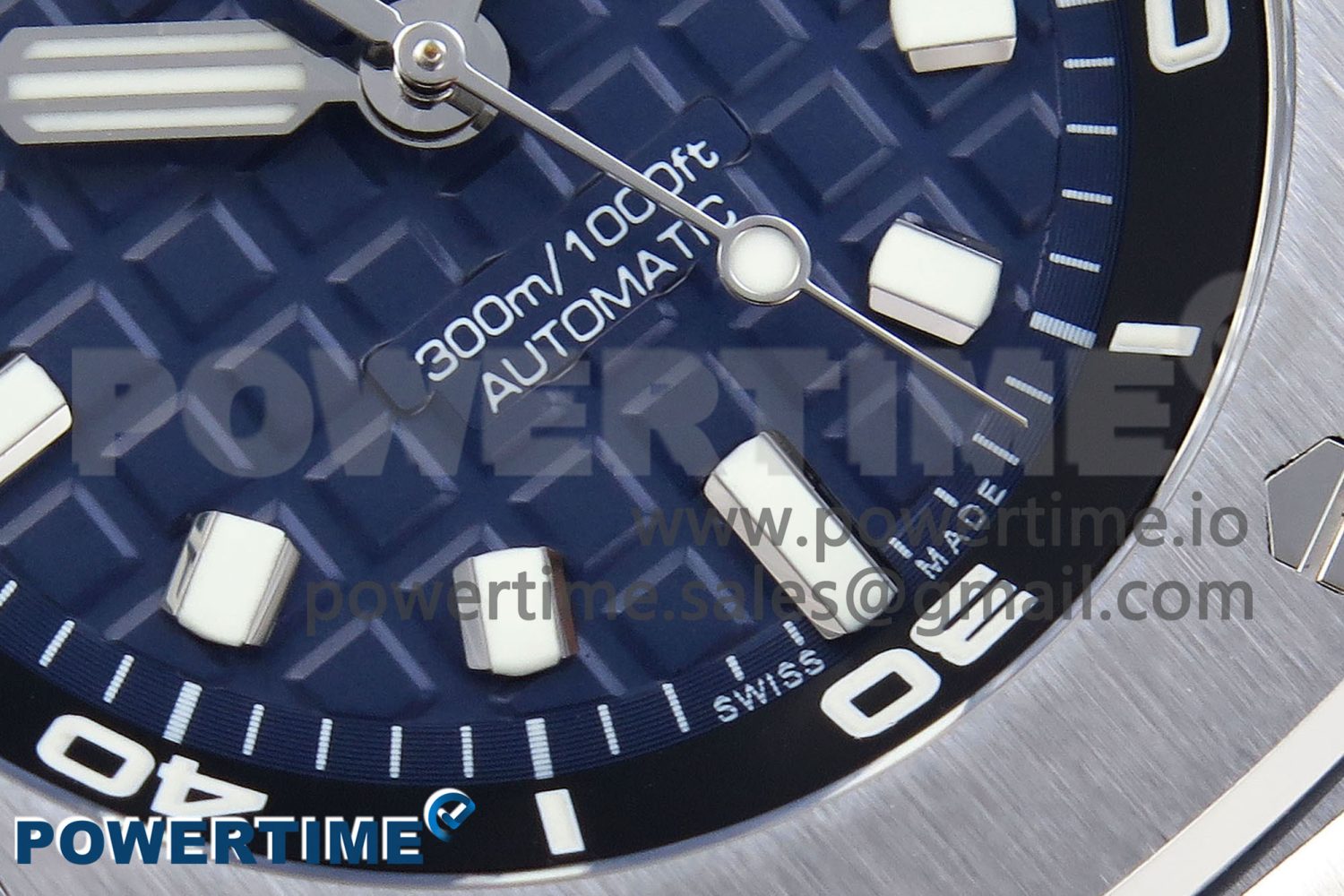 ROYAL OAK OFFSHORE DIVER 15720 APSF 1:1 BEST EDITION BLUE DIAL ON BLUE RUBBER STRAP SA4308 - Image 5