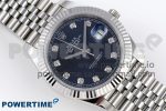DATEJUST 41MM 126334 904 SS ARF 1:1 BEST EDITION BLUE DIAL DIAMONDS MARKERS ON JUBILEE BRACELET SH3235 - Image 3