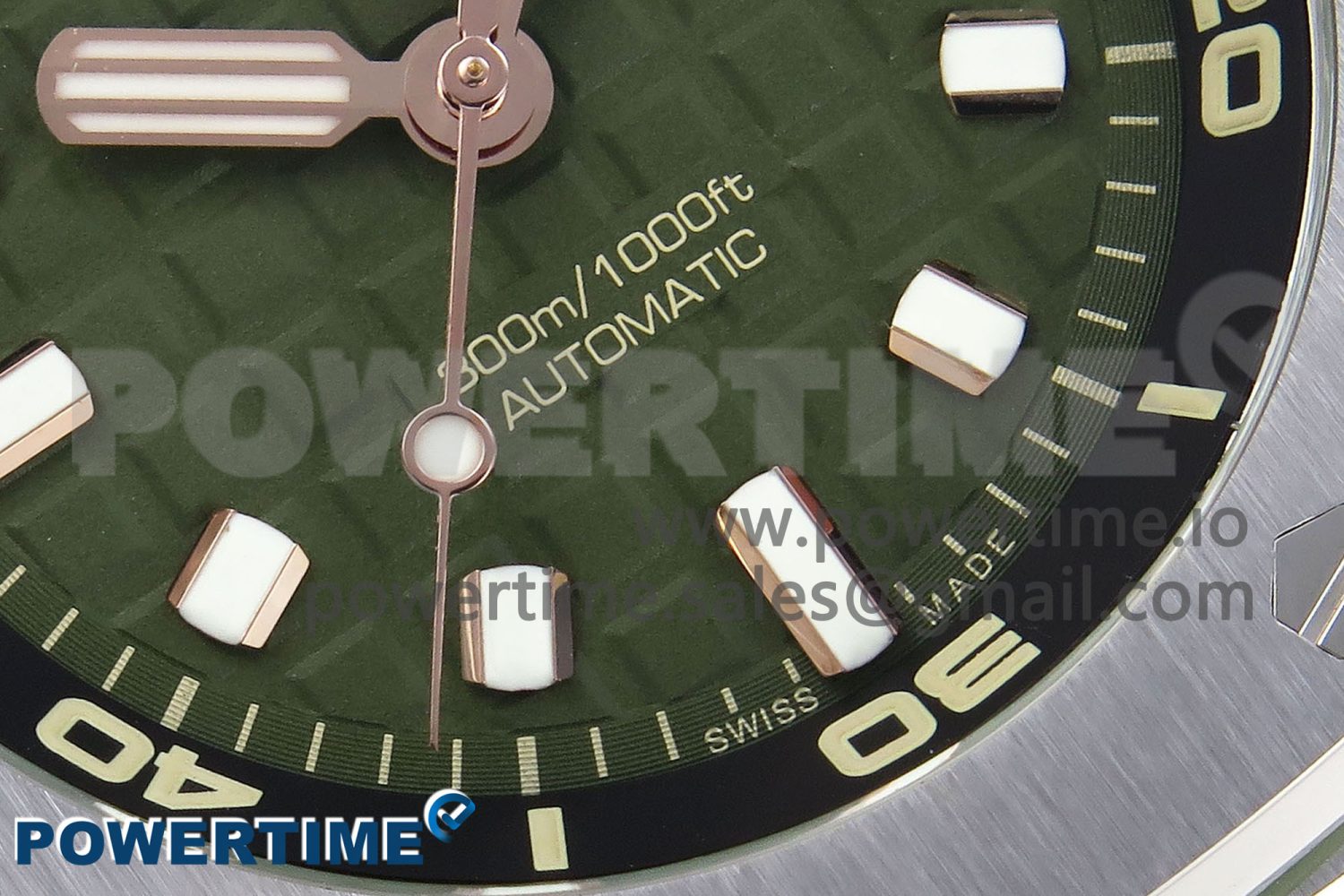 ROYAL OAK OFFSHORE DIVER 15720 APSF 1:1 BEST EDITION GREEN DIAL ON GREEN RUBBER STRAP SA4308 - Image 5