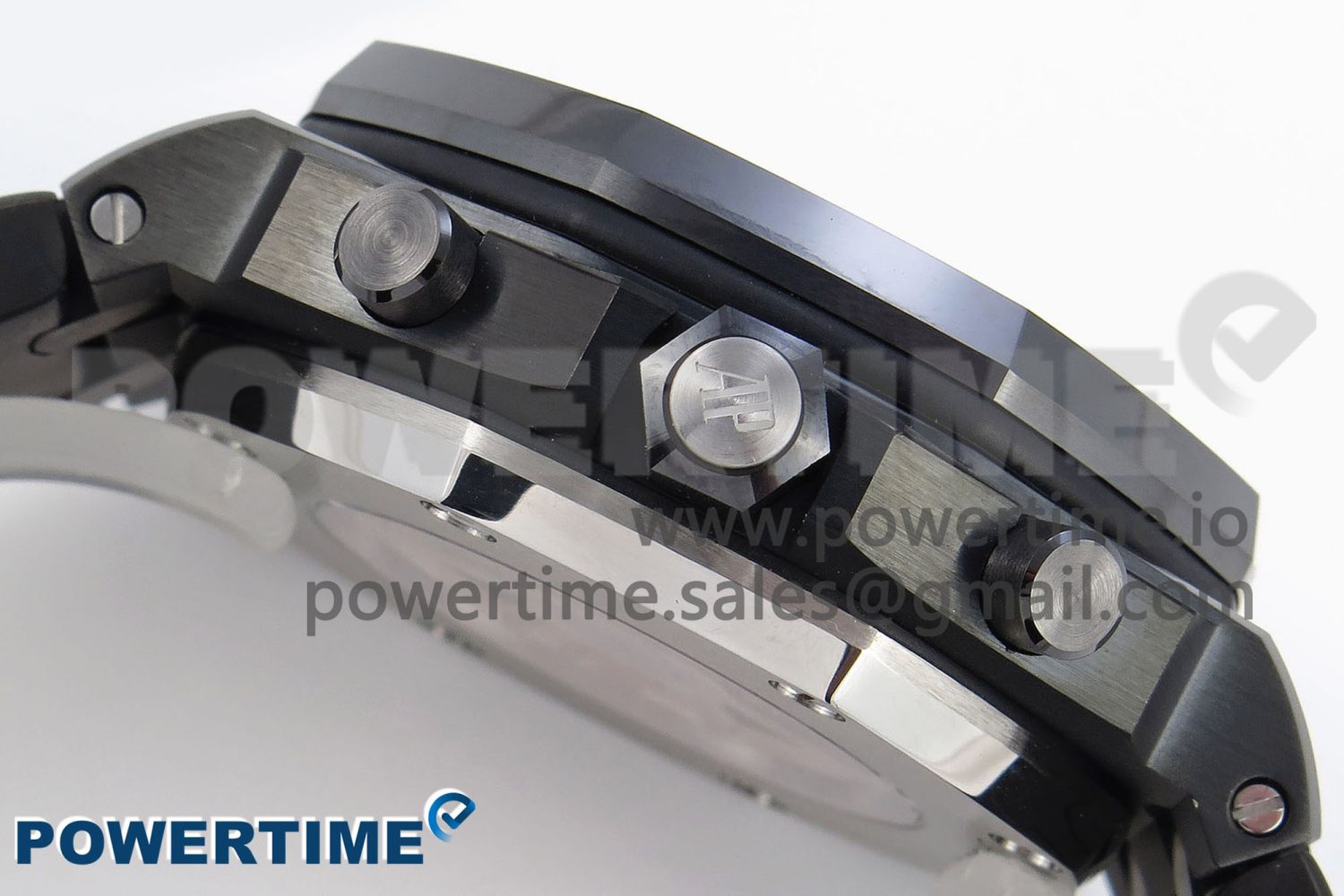 ROYAL OAK OFFSHORE 42MM BLACK CERAMIC APF 1:1 BEST EDITION BLACK TEXTURED DIAL ON BLACK CERAMIC BRACELET A4404 - Image 6