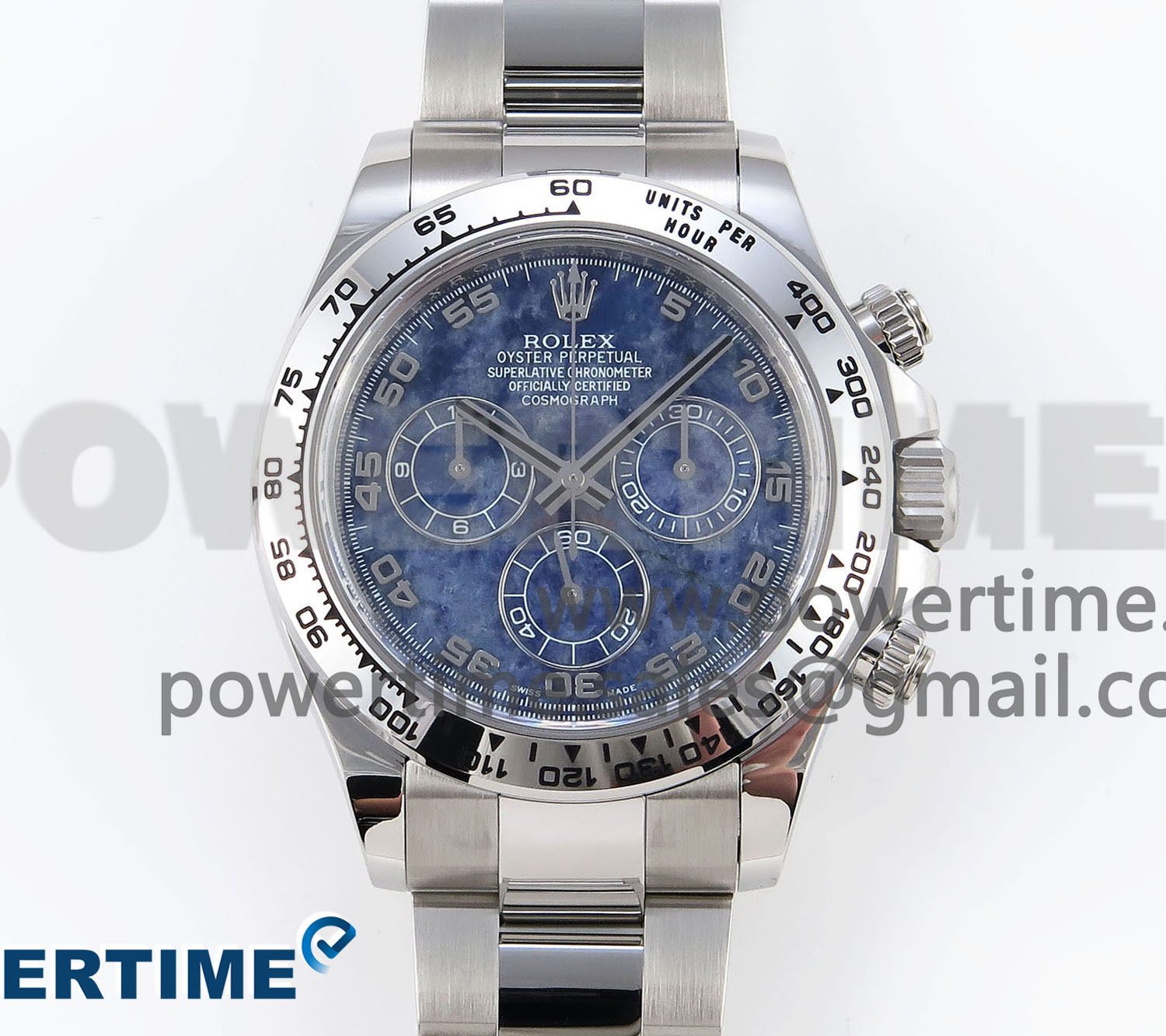 DAYTONA 116509 CLEAN 1:1 BEST EDITION 904L SS CASE AND BRACELET BLUE SODALITE DIAL SA4130 V2