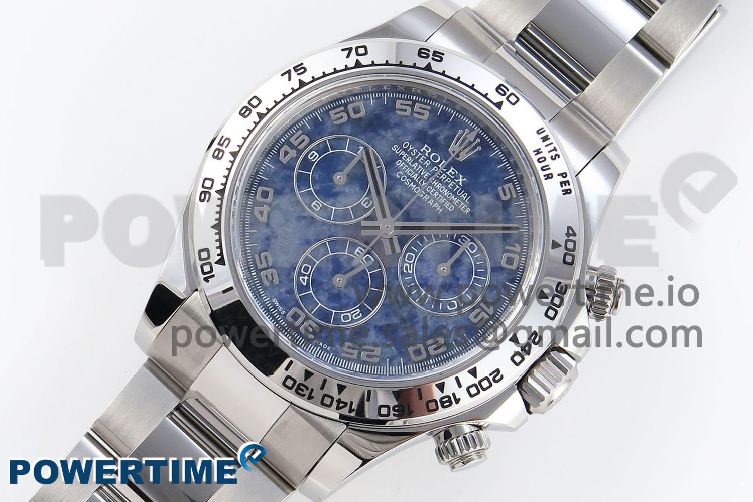 DAYTONA 116509 CLEAN 1:1 BEST EDITION 904L SS CASE AND BRACELET BLUE SODALITE DIAL SA4130 V2 - Image 2