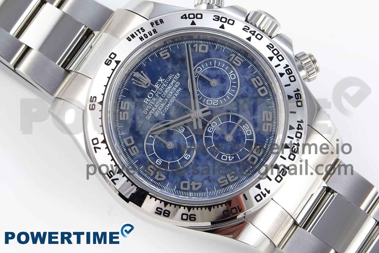 DAYTONA 116509 CLEAN 1:1 BEST EDITION 904L SS CASE AND BRACELET BLUE SODALITE DIAL SA4130 V2 - Image 3