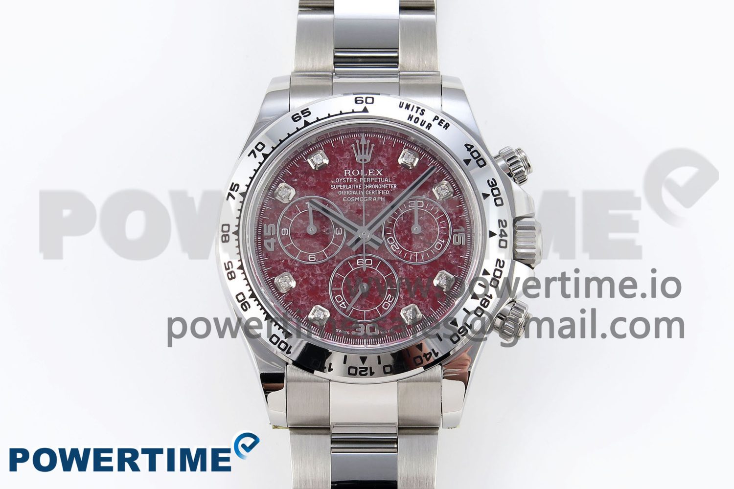 DAYTONA 116509 CLEAN 1:1 BEST EDITION 904L SS CASE AND BRACELET RED SODALITE DIAL SA4130 V2 - Image 1