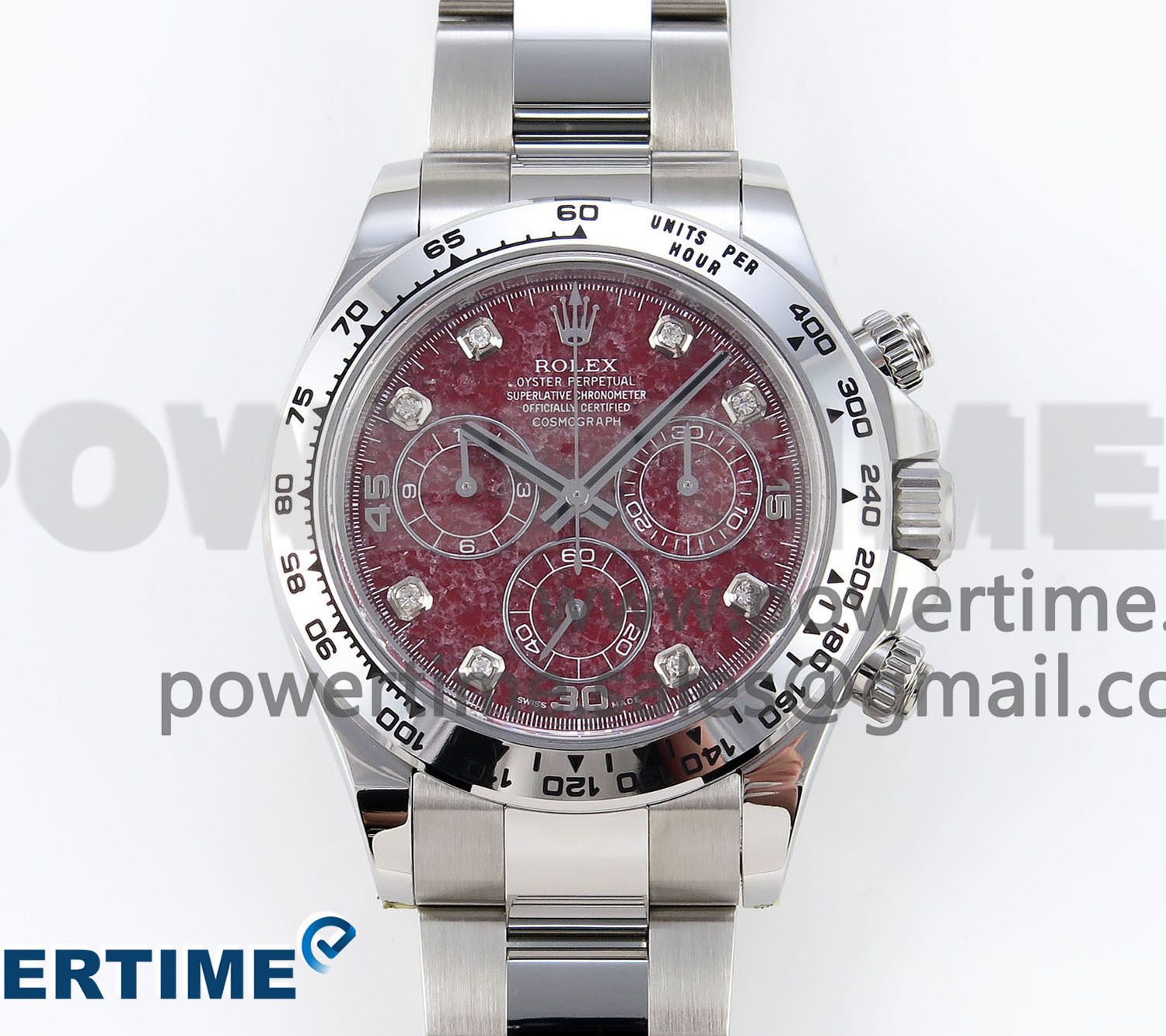 DAYTONA 116509 CLEAN 1:1 BEST EDITION 904L SS CASE AND BRACELET RED SODALITE DIAL SA4130 V2