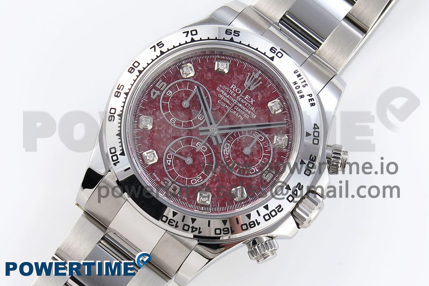 DAYTONA 116509 CLEAN 1:1 BEST EDITION 904L SS CASE AND BRACELET RED SODALITE DIAL SA4130 V2 - Image 2