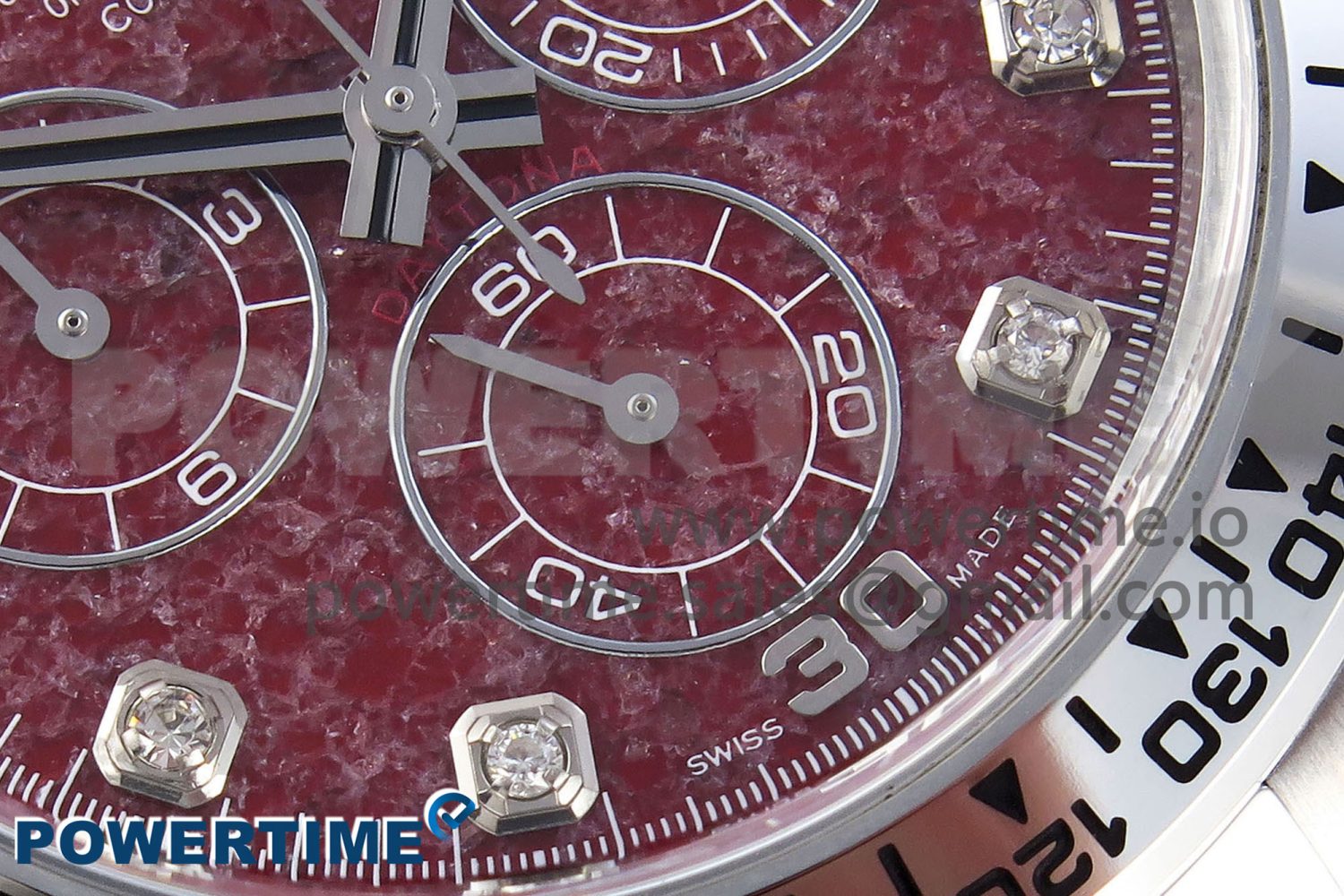 DAYTONA 116509 CLEAN 1:1 BEST EDITION 904L SS CASE AND BRACELET RED SODALITE DIAL SA4130 V2 - Image 5