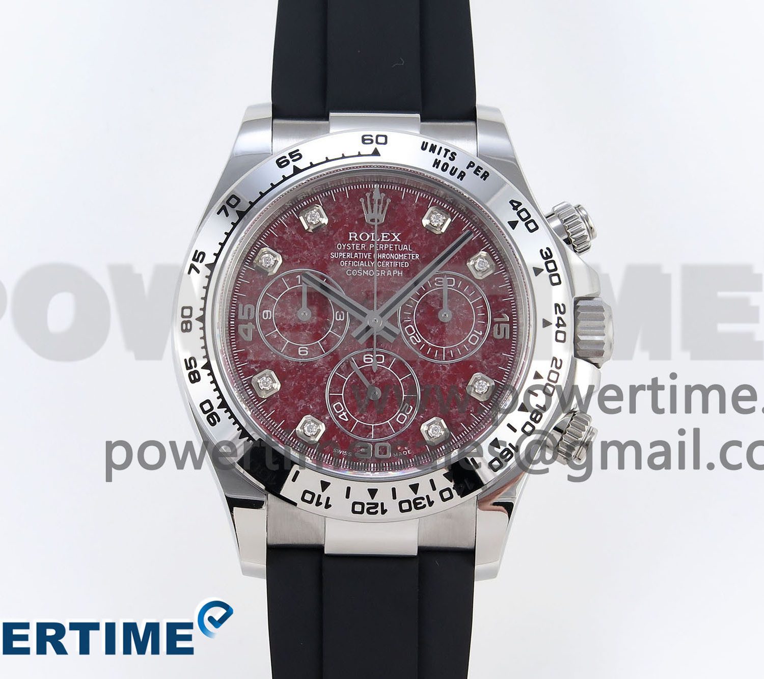 DAYTONA 116519 CLEAN 1:1 BEST EDITION 904L SS CASE AND BRACELET RED SODALITE DIAL ON OYSTERFLEX SA4130 V2