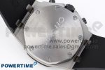 ROYAL OAK OFFSHORE 42MM SS BLACK CERAMIC BEZEL APF 1:1 BEST EDITION WHITE/SILVER DIAL ON BLACK RUBBER STRAP A7750 - Image 8