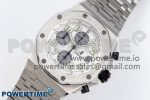 ROYAL OAK OFFSHORE 42MM SS APF 1:1 BEST EDITION WHITE/SILVER DIAL ON SS BRACELET STRAP A7750 - Image 2