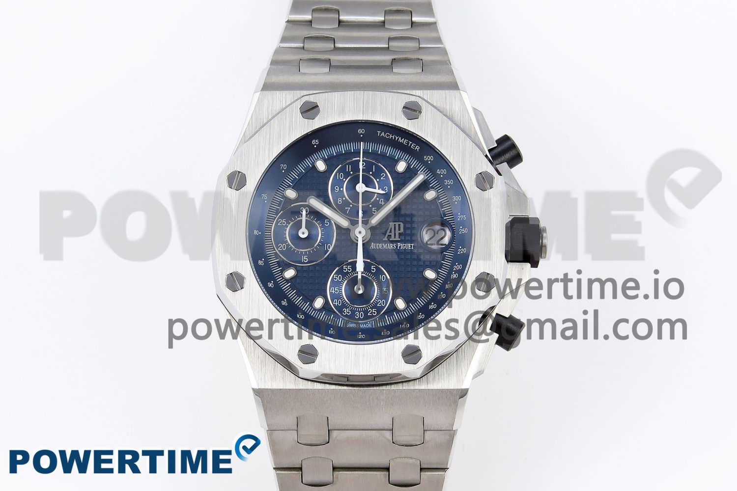 ROYAL OAK OFFSHORE 42MM SS APF 1:1 BEST EDITION BLUE DIAL ON SS BRACELET STRAP A4404 - Image 1