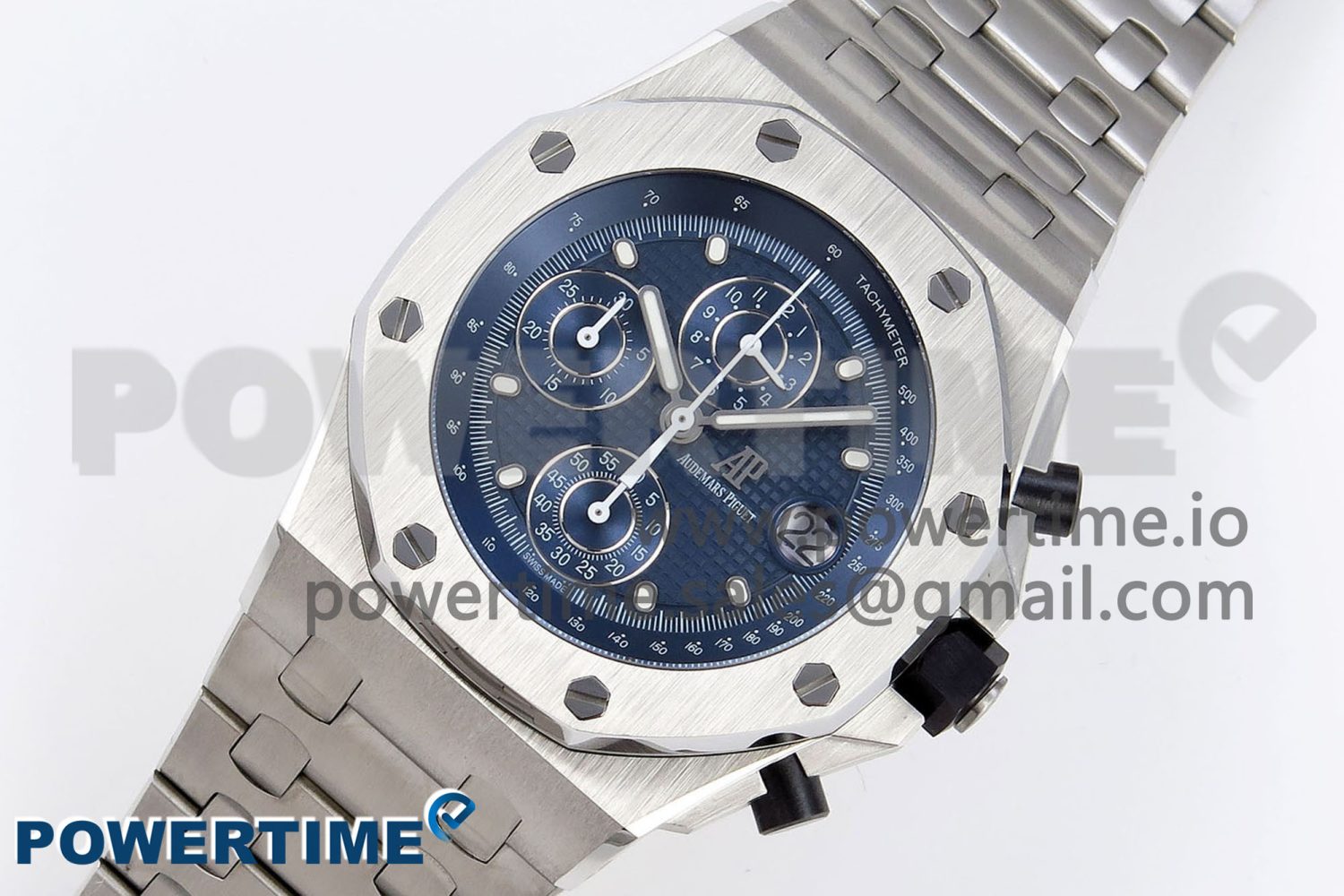 ROYAL OAK OFFSHORE 42MM SS APF 1:1 BEST EDITION BLUE DIAL ON SS BRACELET STRAP A4404 - Image 2