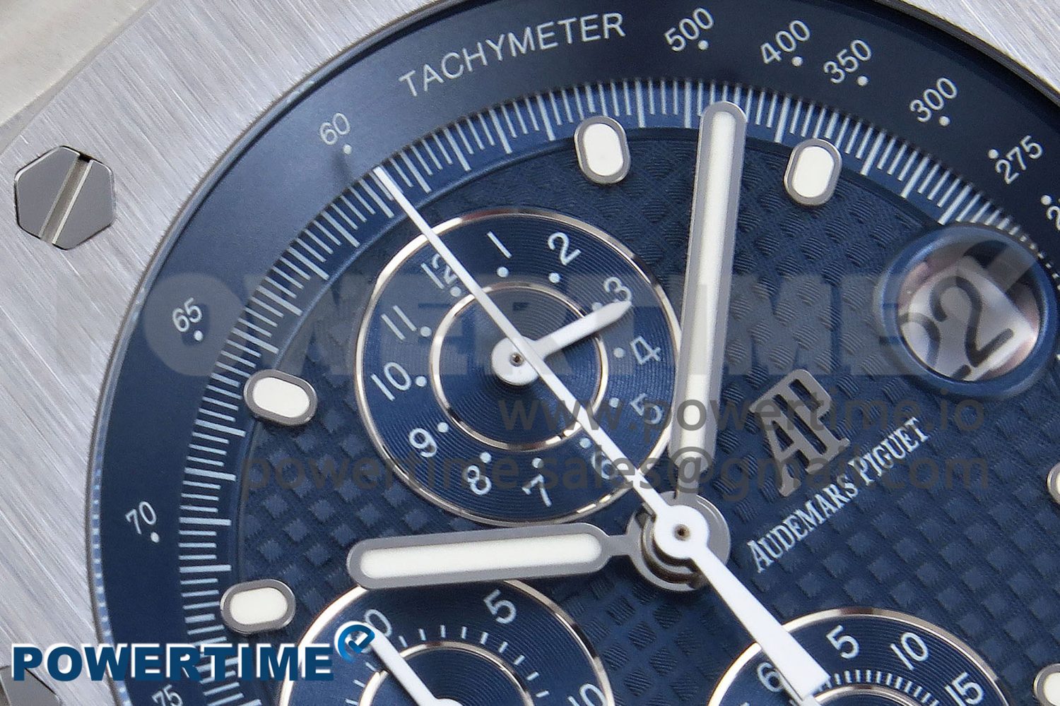 ROYAL OAK OFFSHORE 42MM SS APF 1:1 BEST EDITION BLUE DIAL ON SS BRACELET STRAP A4404 - Image 4