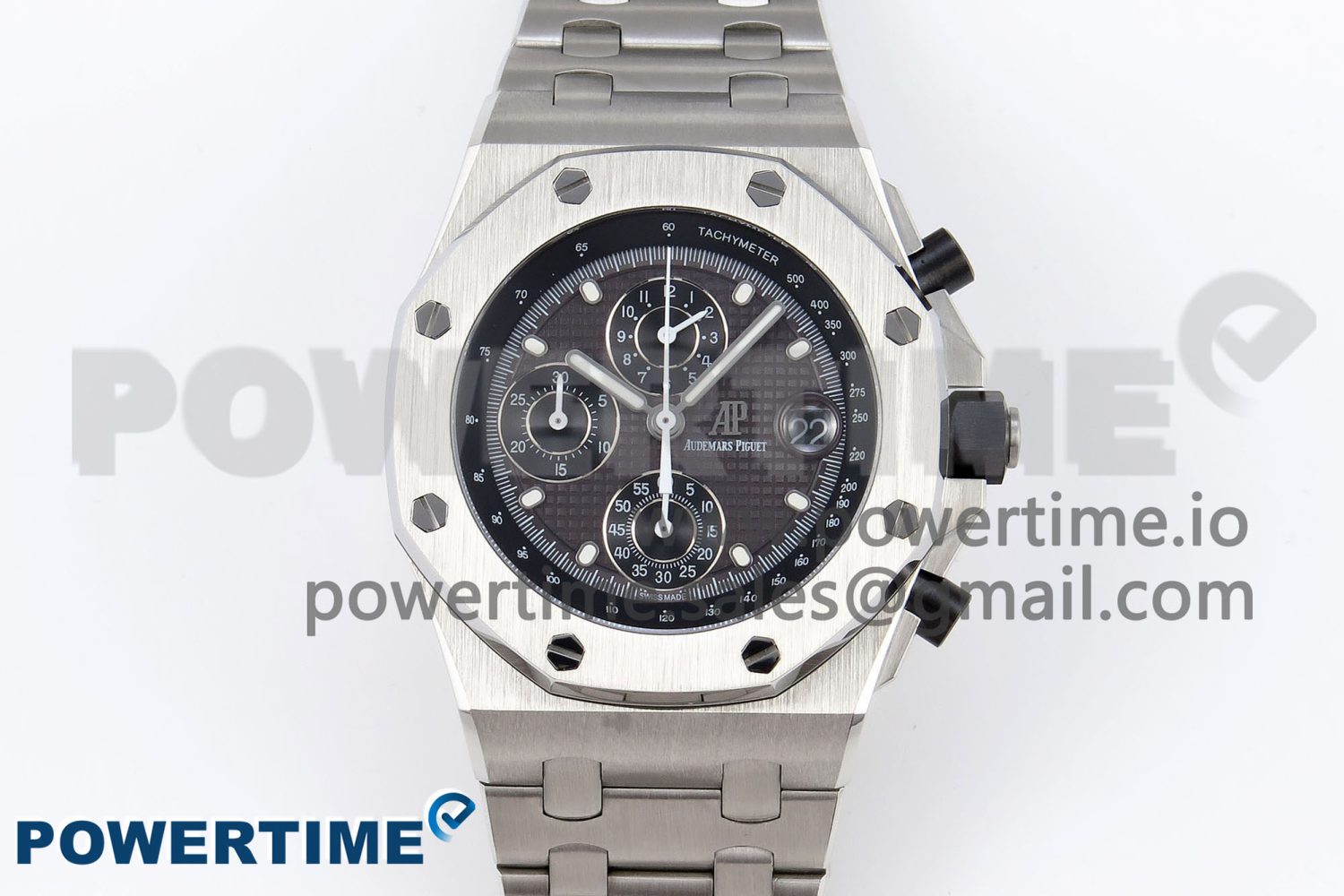 ROYAL OAK OFFSHORE 42MM SS APF 1:1 BEST EDITION GRAY DIAL ON SS BRACELET STRAP A4404 - Image 1