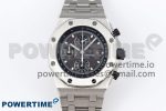 ROYAL OAK OFFSHORE 42MM SS APF 1:1 BEST EDITION GRAY DIAL ON SS BRACELET STRAP A4404