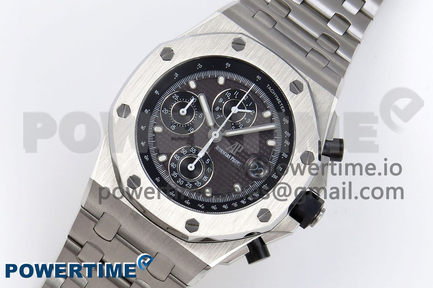ROYAL OAK OFFSHORE 42MM SS APF 1:1 BEST EDITION GRAY DIAL ON SS BRACELET STRAP A4404 - Image 2