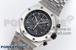 ROYAL OAK OFFSHORE 42MM SS APF 1:1 BEST EDITION GRAY DIAL ON SS BRACELET STRAP A4404 - Image 2