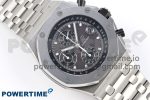 ROYAL OAK OFFSHORE 42MM SS APF 1:1 BEST EDITION GRAY DIAL ON SS BRACELET STRAP A4404 - Image 3