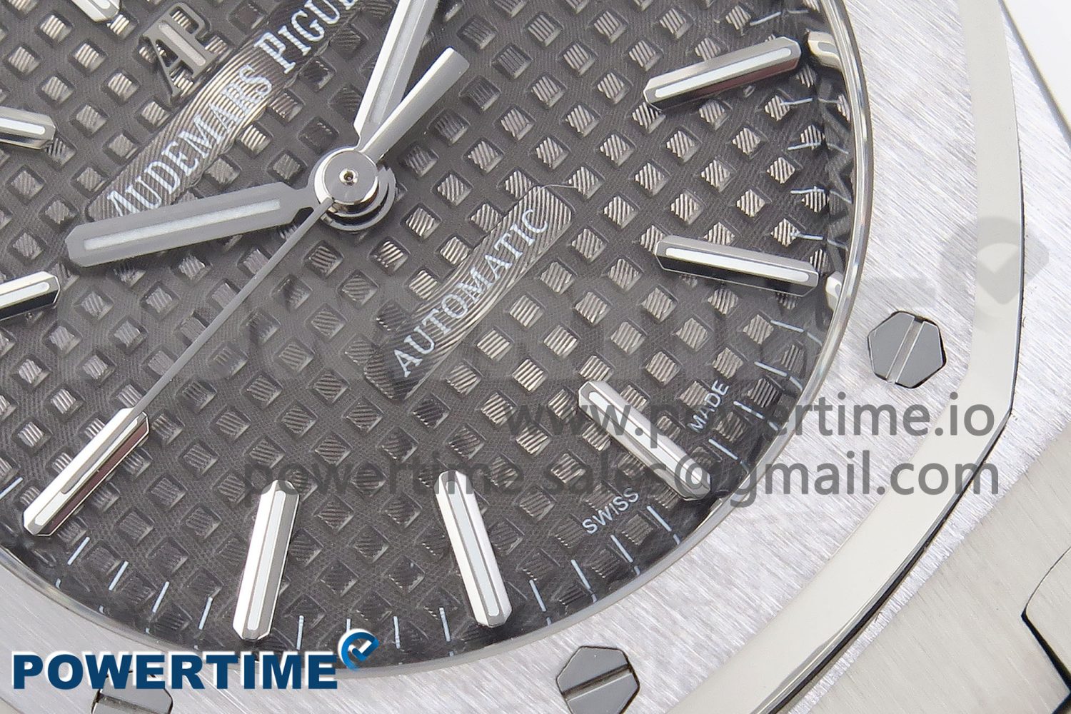 Royal Oak 37mm 15450 SS IPF Best Edition Gray Dial on SS Bracelet SA3120 Super Clone - Image 5
